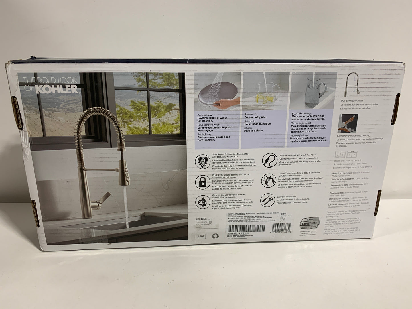 Kohler Vind Semi-Professional Pull-Down Kitchen Sink Faucet