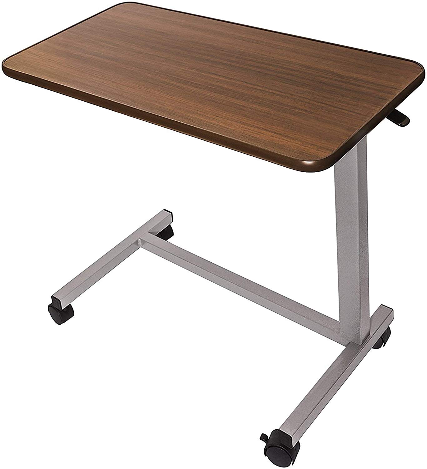 Vaunn Medical Adjustable Overbed Bedside Table with Wheels (Hospital and Home Use) - *Health & Beauty
