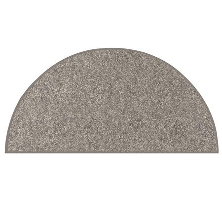 Bright House Solid Color Area Rugs Grey - 24 X 48 Half Round