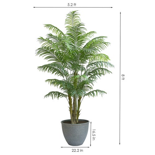 Faux 8' Areca Palm Tree