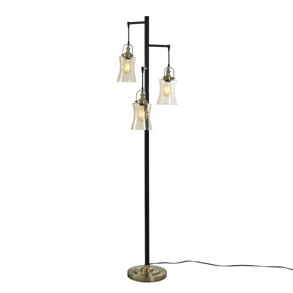 See Desc Arden 3-light Floor Lamp