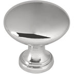 10 x Round 1-3/16 in. (30 Mm) Classic Polished Chrome Cabinet Knob - *Tools Hardware & Misc