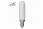 20 x Bulbrite 776994 4.5 Watt Dimmable T6 Candelabra (E12) LED Bulb- 450 Lumens 4000K and 90CRI Milky Bulbs Bulbs LED