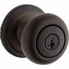 Kwikset Hancock Keyed Entry Single Cylinder Knobset with SmartKey - Venetian Bronze - 740H-11PSGC