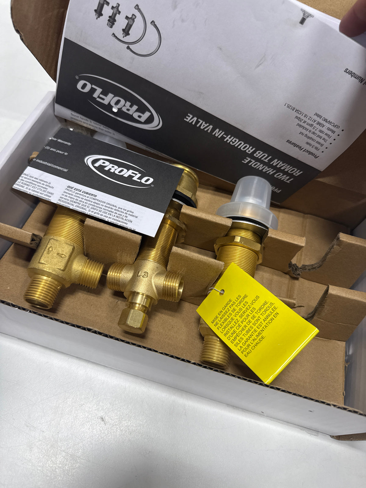 PROFLO PF674163 1/2 Inch Rough in Valve - for Use with Roman Tub Faucet Trims Valves Rough in Valves Tub Faucet Valves