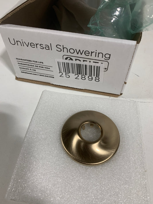 Scratch Delta  champagne bronze 10 in. Ceiling-Mount Shower Arm and Flange in Champagne Bronze