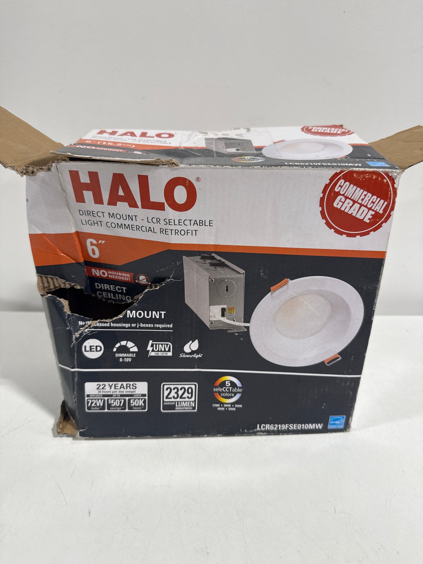 LCR6 6 in. Selectable CCT Round Canless Integrated LED White Recessed Light Retrofit Module Trim, 2100 Lumens