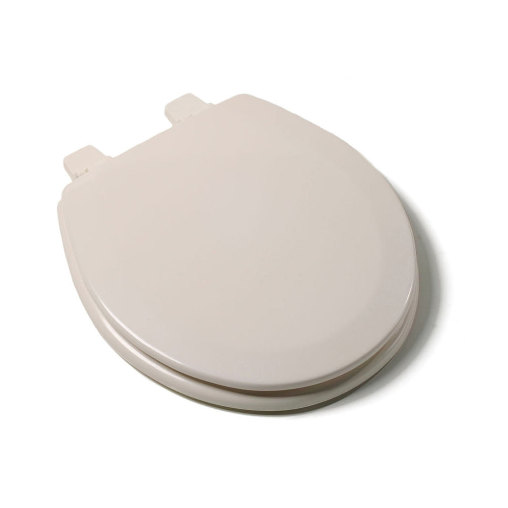 Jones Stephens C013wd02 Round Wood Toilet Seat - Off White - *Plumbing