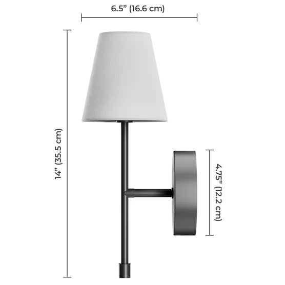 Globe Set of 2 Rechargeable LED Wall Sconces Dimmable - *Lighting & Electrical