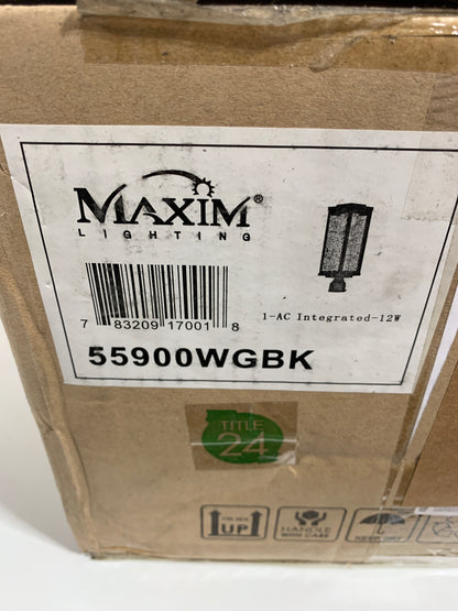 Maxim Lighting Salon 19 Inch Tall LED Outdoor Post Lamp Salon - 55900WGBK