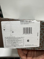 Brizo 63007LF-LHP-L Kintsu 1.8 GPM Single Hole Pull Down Kitchen Faucet with Square Spout - Less Handle Lumicoat Luxe Gold