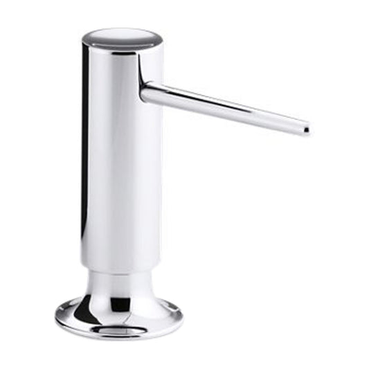 KOHLER 1995-CP Contemporary Soap / Lotion Dispenser, 16 Ounce Kitchen Sink Soap Dispenser, Polished Chrome Finish