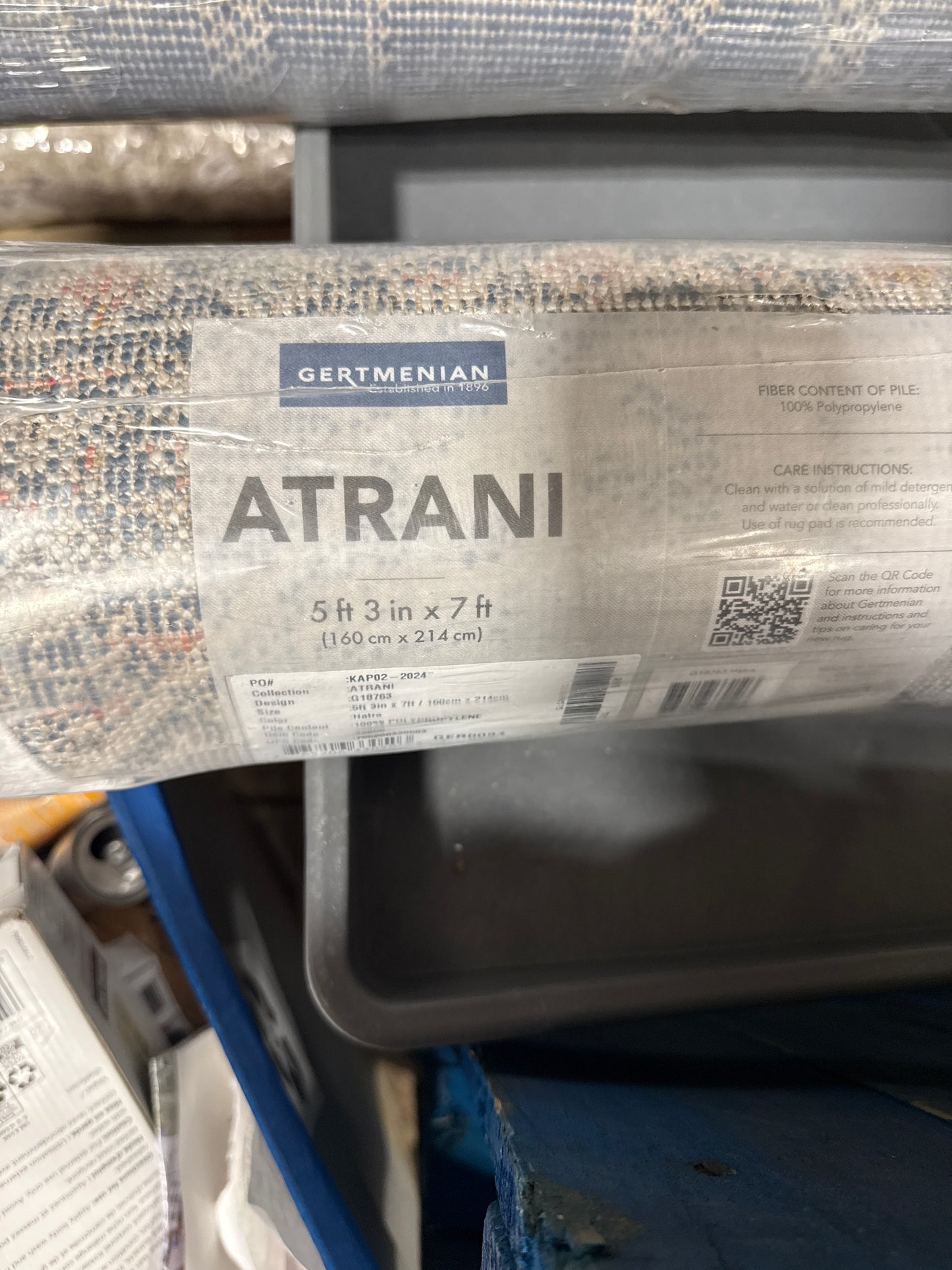 Atrani Area Rug or Runner, Hatra Cream 5 ft. 3 in. x 7 ft.