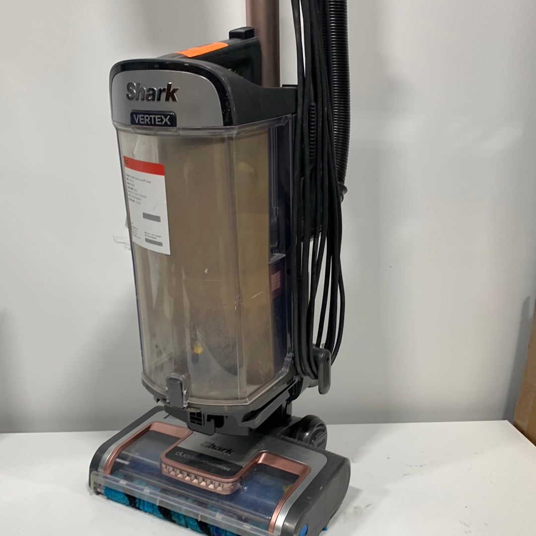 Used Shark - Vertex DuoClean PowerFin Upright Vacuum with Powered Lift-Away and Self-Cleaning Brushroll - Rose Gold