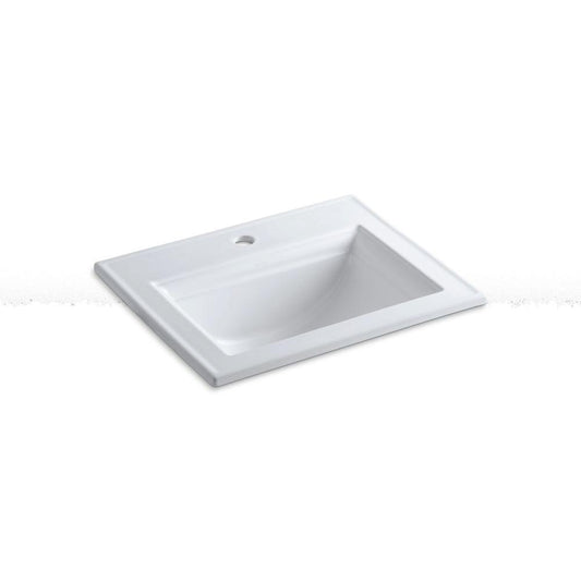Kohler 2337-1-58 Memoirs® Stately 22-3/4" rectangular drop-in bathroom sink, Thunder Grey