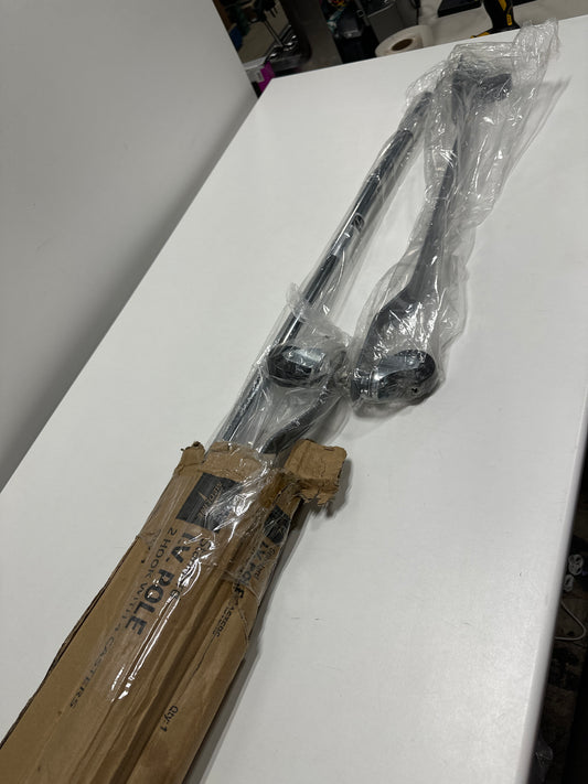 Medline 4 Leg IV Poles Stand, 2 Hook, 4 Caster, Chrome, 47 to 85" Adjustable Height