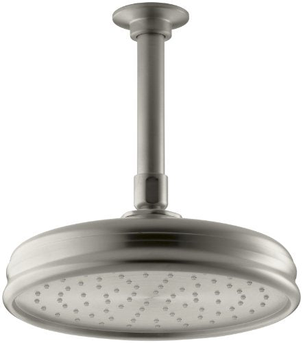 Kohler K-13692-BN 8" 1-Function Round Rainhead Showerhead 2.5 GPM Nickel