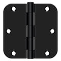 10 x Deltana S35R5 Steel Plain Bearing Hinge| 3-1/2 X 3-1/2 X 5/8’’ Radius| 2 Pack Black - *Tools Hardware & Misc