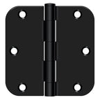 10 x Deltana S35R5 Steel Plain Bearing Hinge| 3-1/2 X 3-1/2 X 5/8’’ Radius| 2 Pack Black - *Tools Hardware & Misc