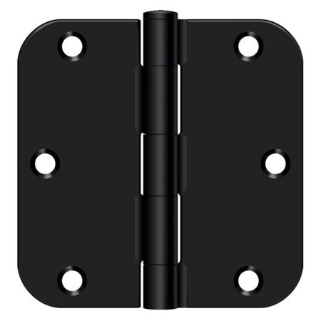 9 x Deltana S35R5 Steel Plain Bearing Hinge| 3-1/2 X 3-1/2 X 5/8" Radius| 2 Pack Black
