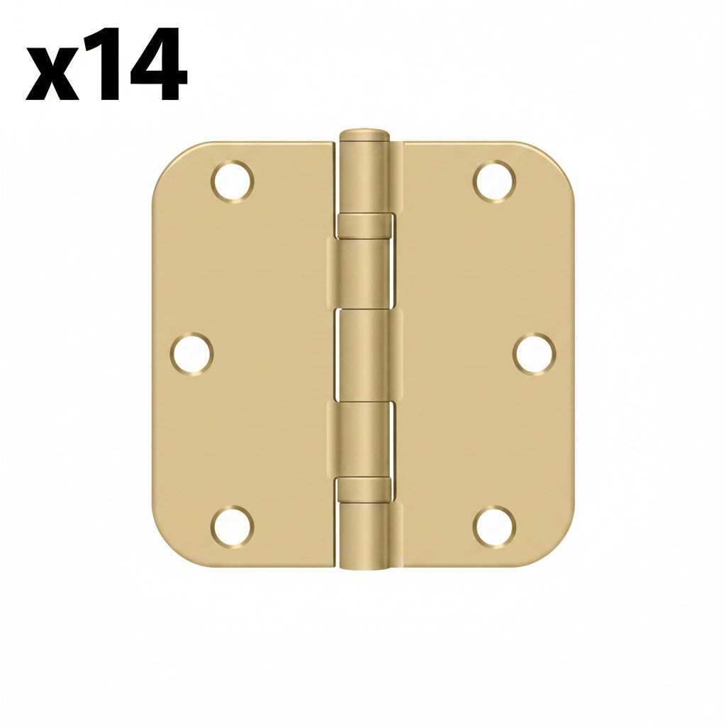 14 x Deltana 3.5" H X 3.5" W Butt/Ball Bearing Single Door Hinge
