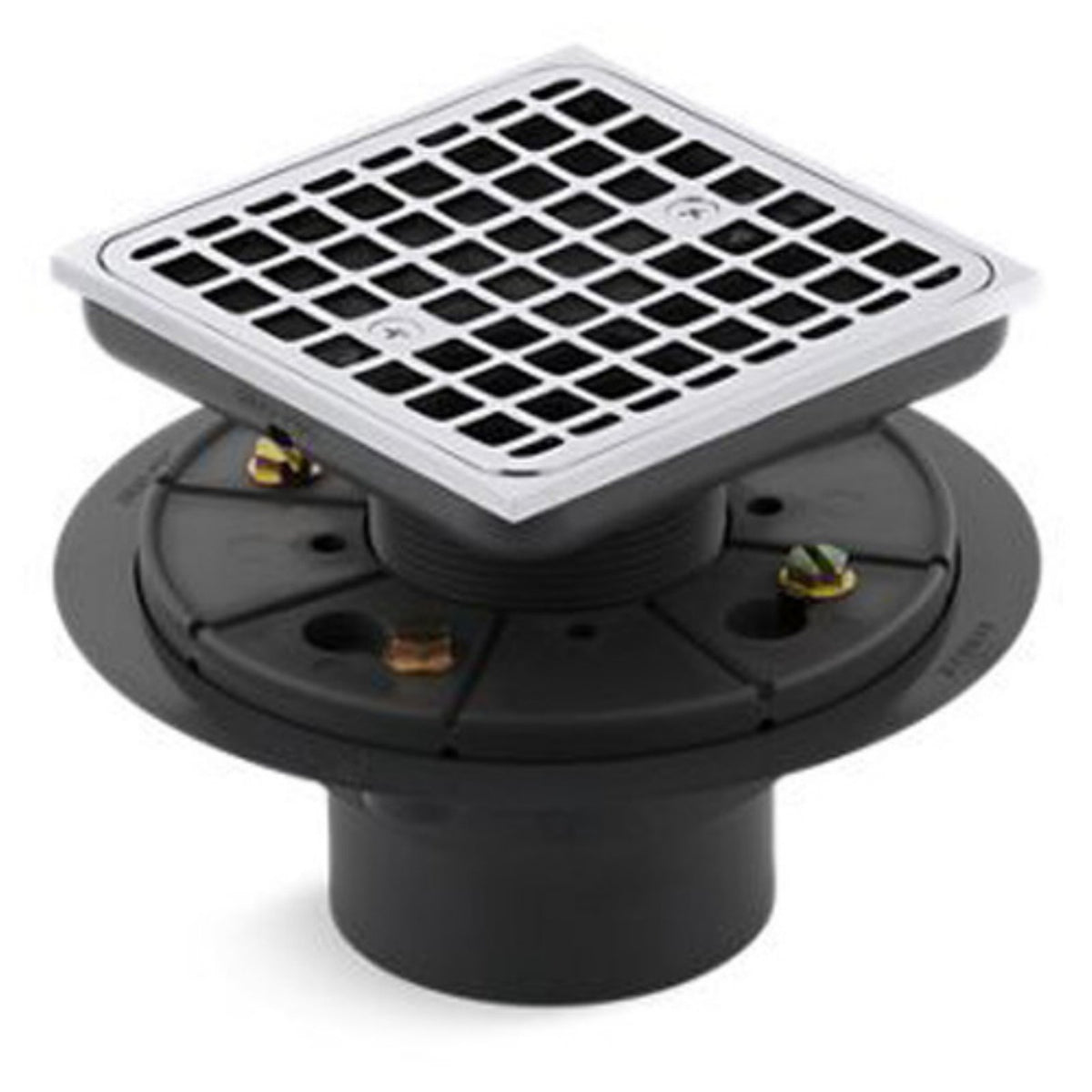 Kohler K-9136-CP Square Design Tile-In Shower Drain Polished Chrome - *Plumbing