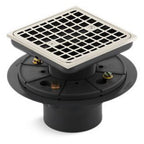 Kohler K-9136 Clearflo Square Design Tile-in Shower Drain Polished Nickel Showers Shower Drains Standard Drains