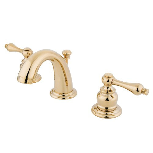 Kingston Brass KB912AL English Country Widespread Bathroom Faucet, Polished Brass - Kingston Brass KB912AL