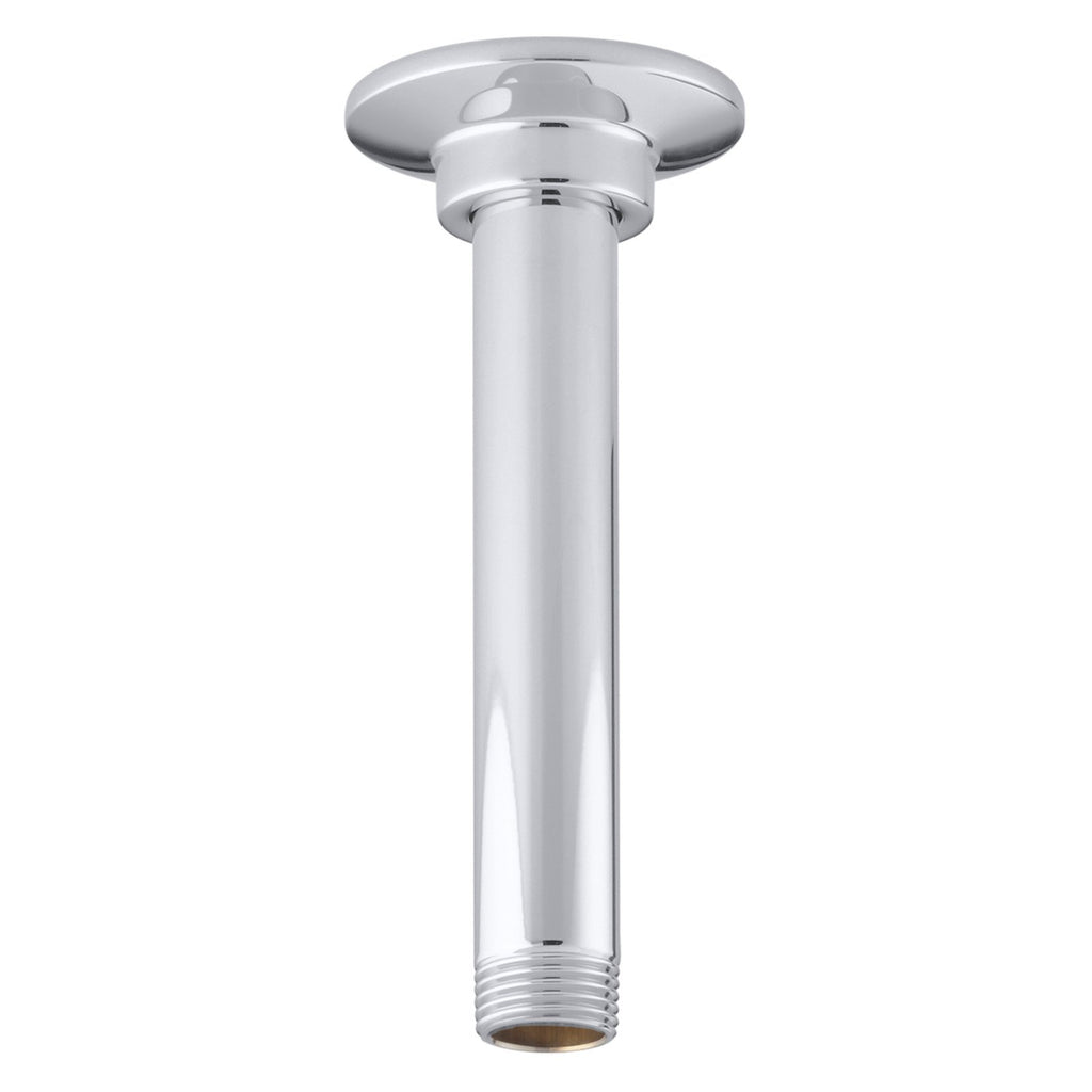 Kohler K-7394 6-3/8" Ceiling Mounted Shower Arm and Flange Polished Chrome