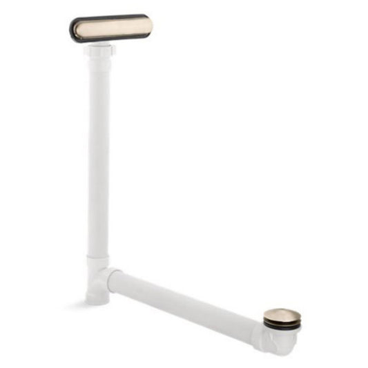 Scratch KOHLER K-7272-BV Clearflo Slotted Overflow Bath Drain, Toe-Tap Stopper, Above- or Through-the-Floor Placement, Ball-Joint for Easy Installation, Sleek Design, 4.5 pounds, Vibrant Brushed Bronze