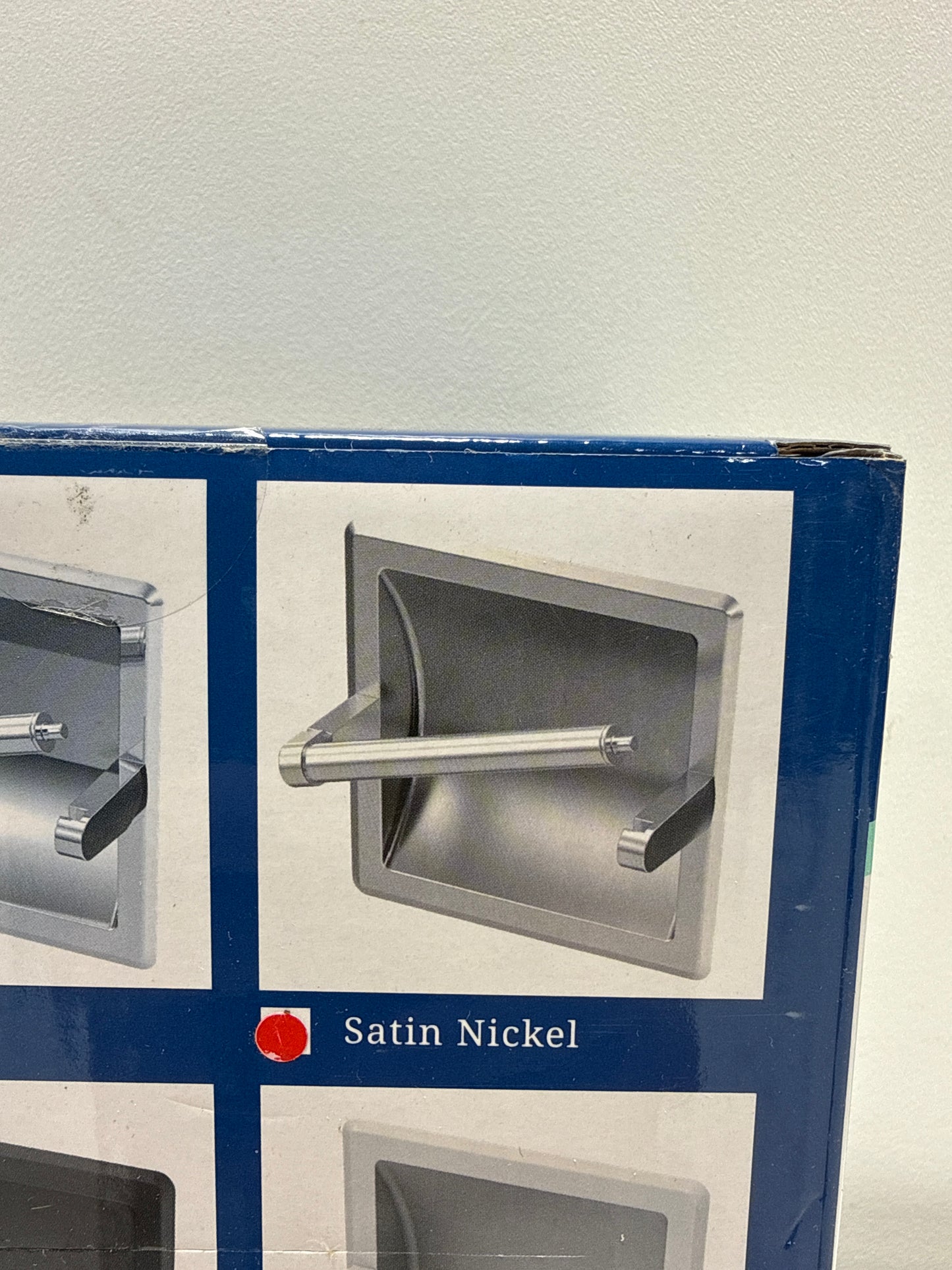 Gatco 751 Recessed Pivoting Arm Toilet Paper Holder Satin Nickel