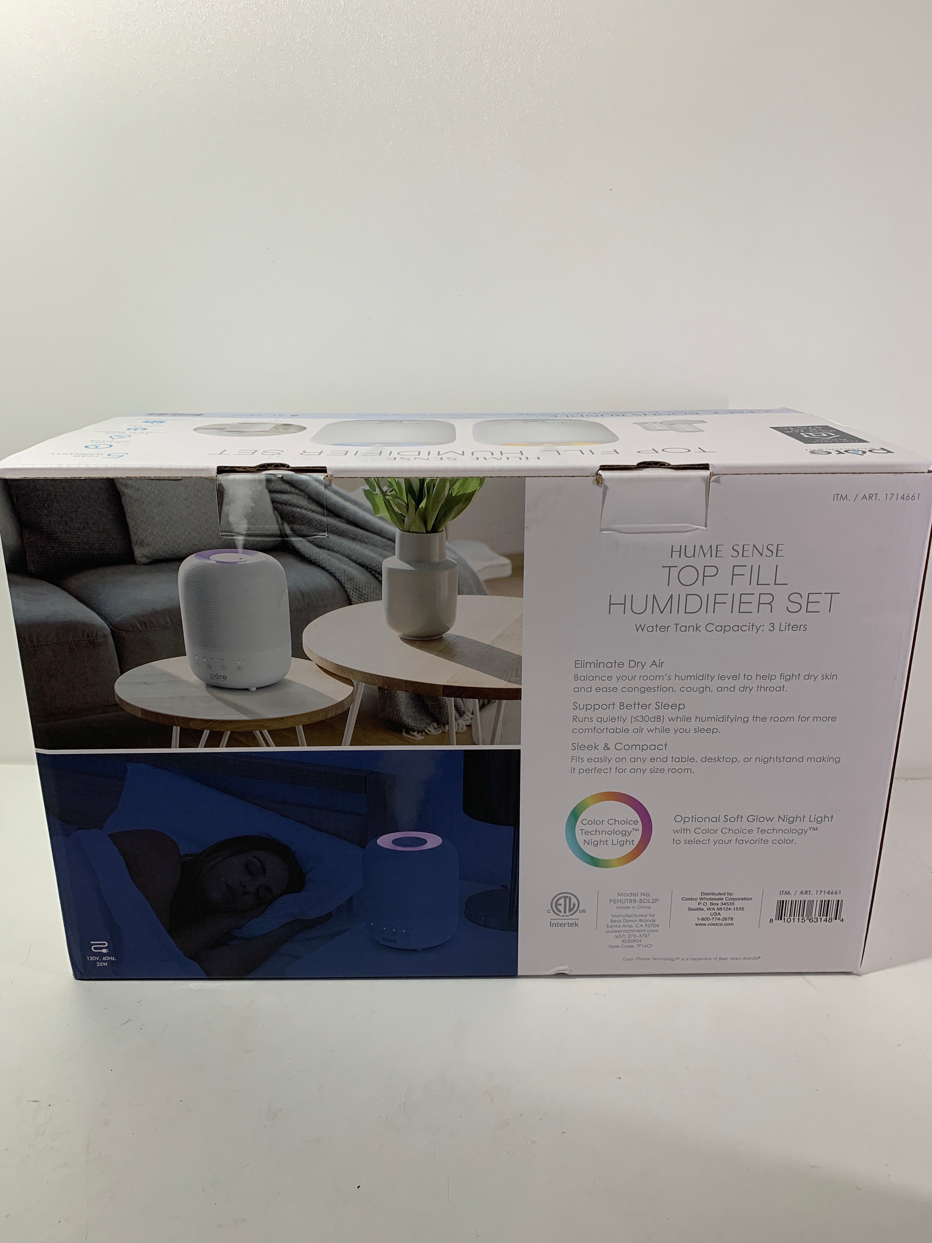 Pure Enrichment Easy Top Fill Humidifier Set Bundle 2 Pack 3L Tank - *Home Environment