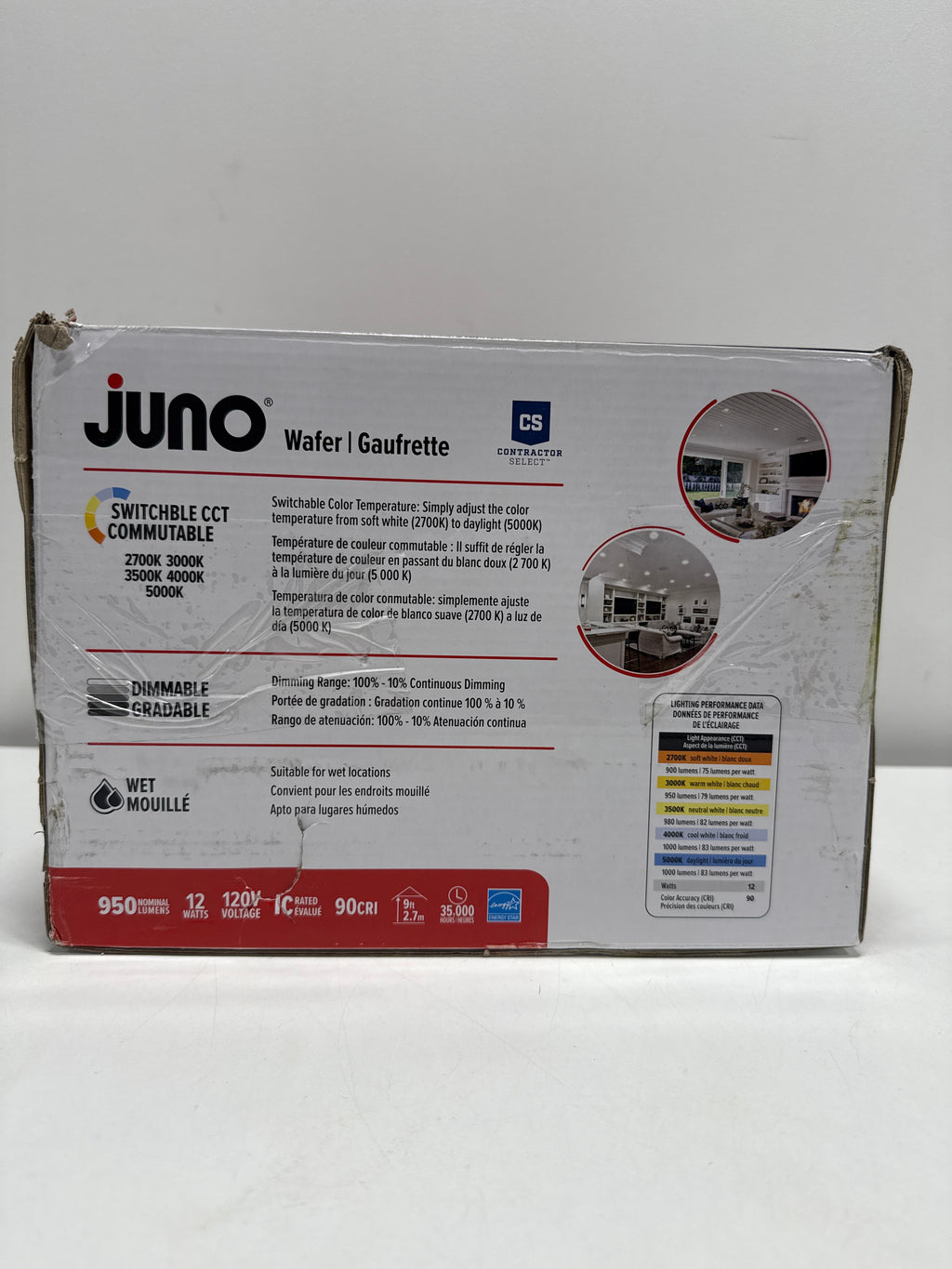 Juno Lighting Wf6 Sww5 90Cri Cp6 M2 Contractor Select Wafer 6 Wide Switchable Cct