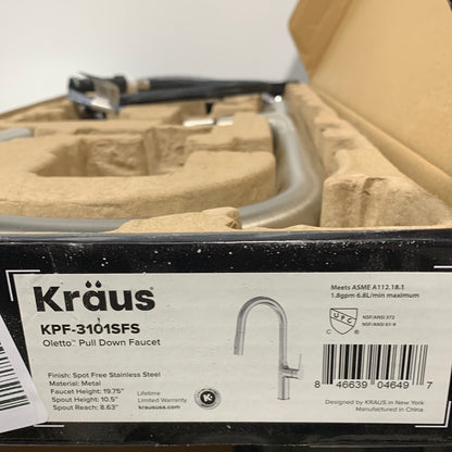 See Desc Kraus Oletto Tall Modern 1.8 GPM Pull-Down Single Handle Kitchen Faucet