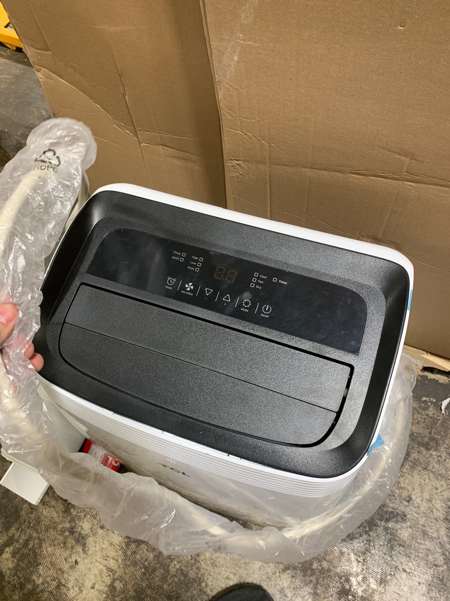 TCL - 450 Sq. Ft. 10,000 BTU 3-in-1 Smart Portable Air Conditioner - White