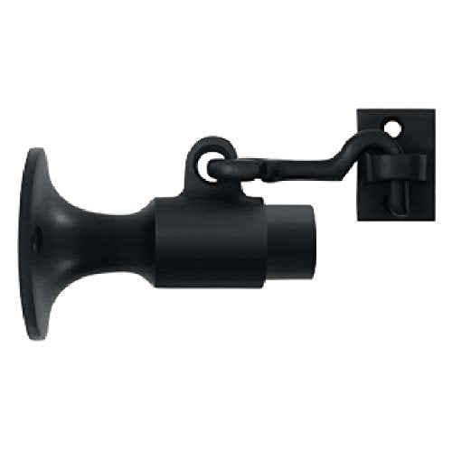 Deltana SAHW325U19 3-5/8-Inch Projection Wall Mount Bumper with Holder , Black