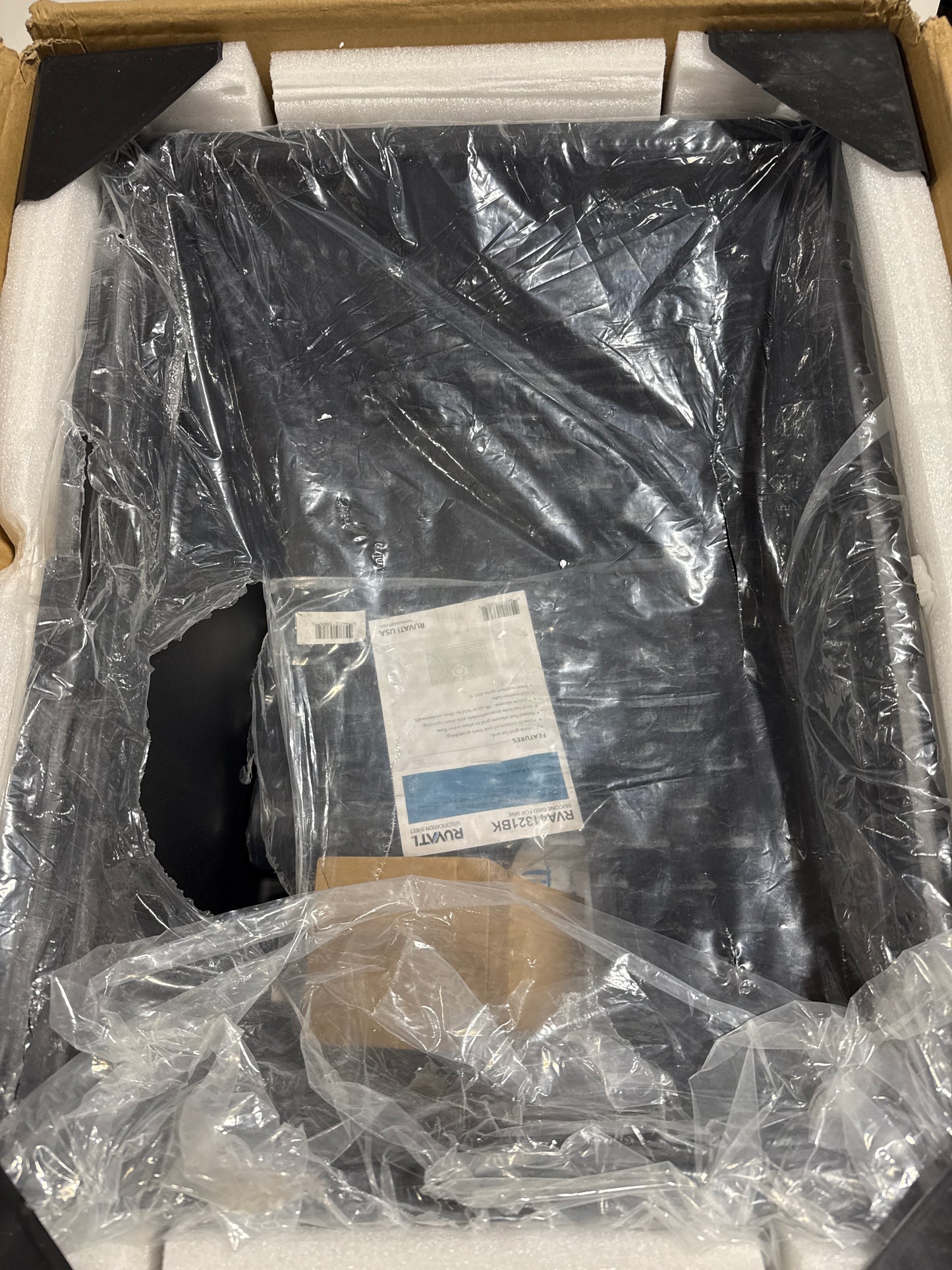 Missing Part Ruvati RVG2321 EpiRock 25’’ Undermount Single Basin Granite Composite Utility Sink Charcoal Black Sinks