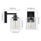 Globe Electric Rechargeable Glass Wall Sconce 2-pack - *Lighting & Electrical
