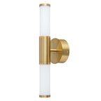 EGLO Palmera 17" Modern Vanity Light Damp Certificated Wall Sconce Bathroom Dimmable LED Mirror Lighting Fixture, Gold