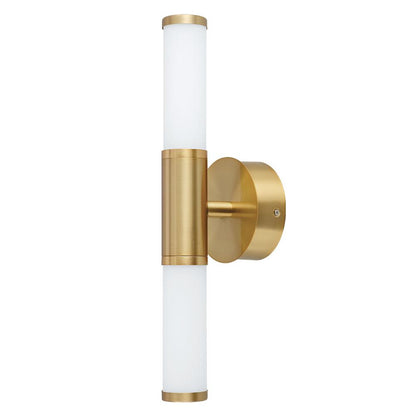 EGLO Palmera 17" Modern Vanity Light Damp Certificated Wall Sconce Bathroom Dimmable LED Mirror Lighting Fixture, Gold