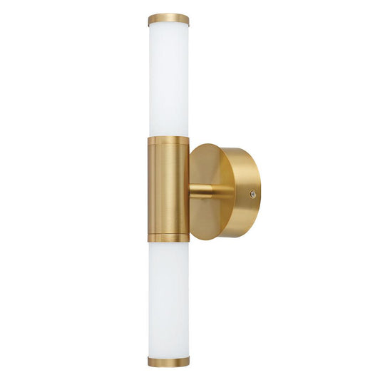 EGLO Palmera 17" Modern Vanity Light Damp Certificated Wall Sconce Bathroom Dimmable LED Mirror Lighting Fixture, Gold