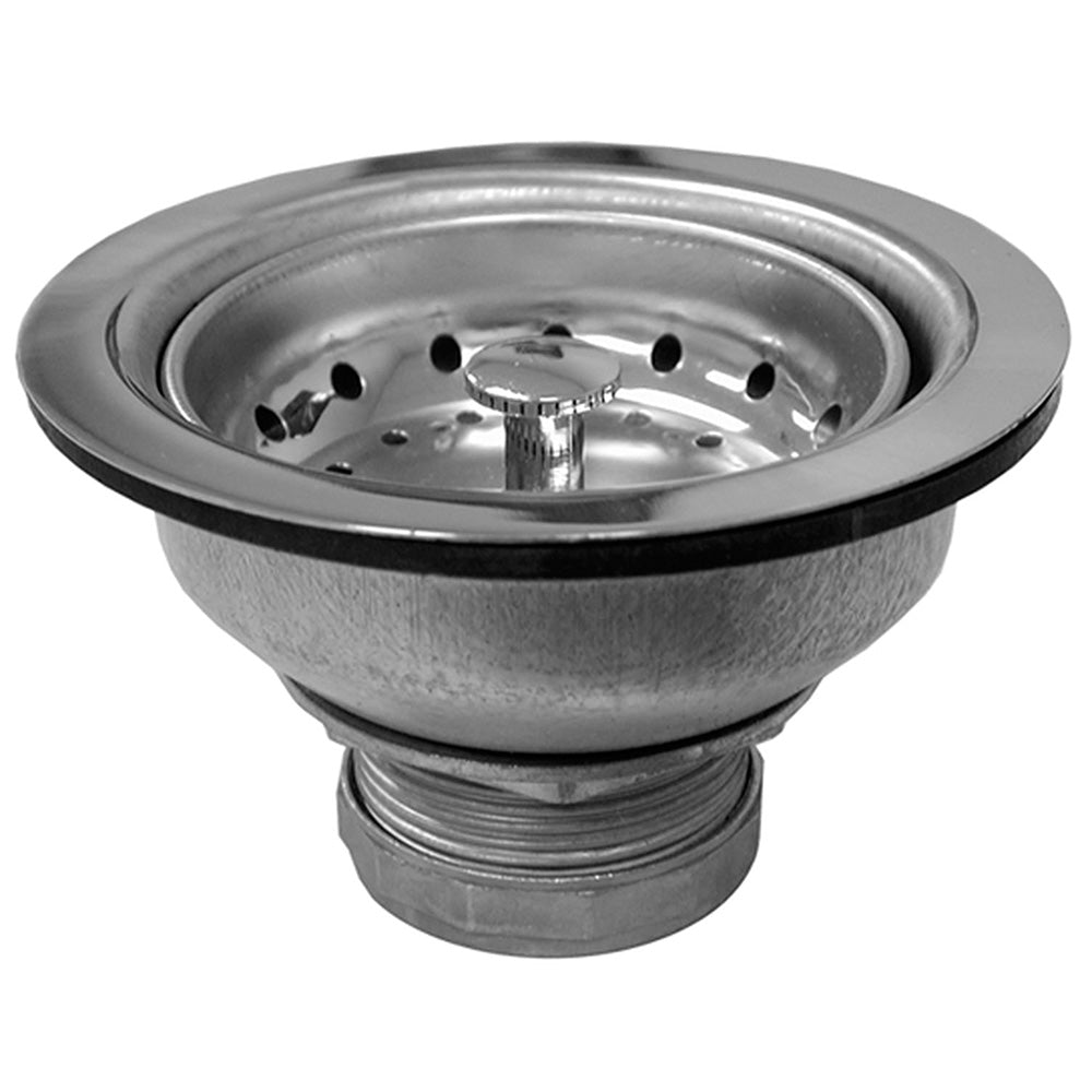 Jones Stephens S14006 Stainless Steel Basket Strainer with Shallow Cup Stainless Steel