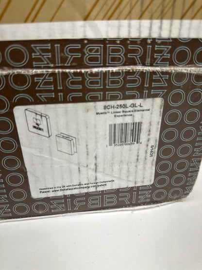 Brizo 8CH-250L Mystix Square Steam Control Unit and Steam Head Lumicoat Luxe Gold