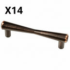 14 x Melrose 3-3/4 in. (96 Mm) Bronze with Copper Highlights Cabinet Drawer Pull - *Tools Hardware & Misc
