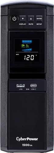 CyberPower - 1500VA Sine Wave Battery Back-Up System - Black - *Computers & Office