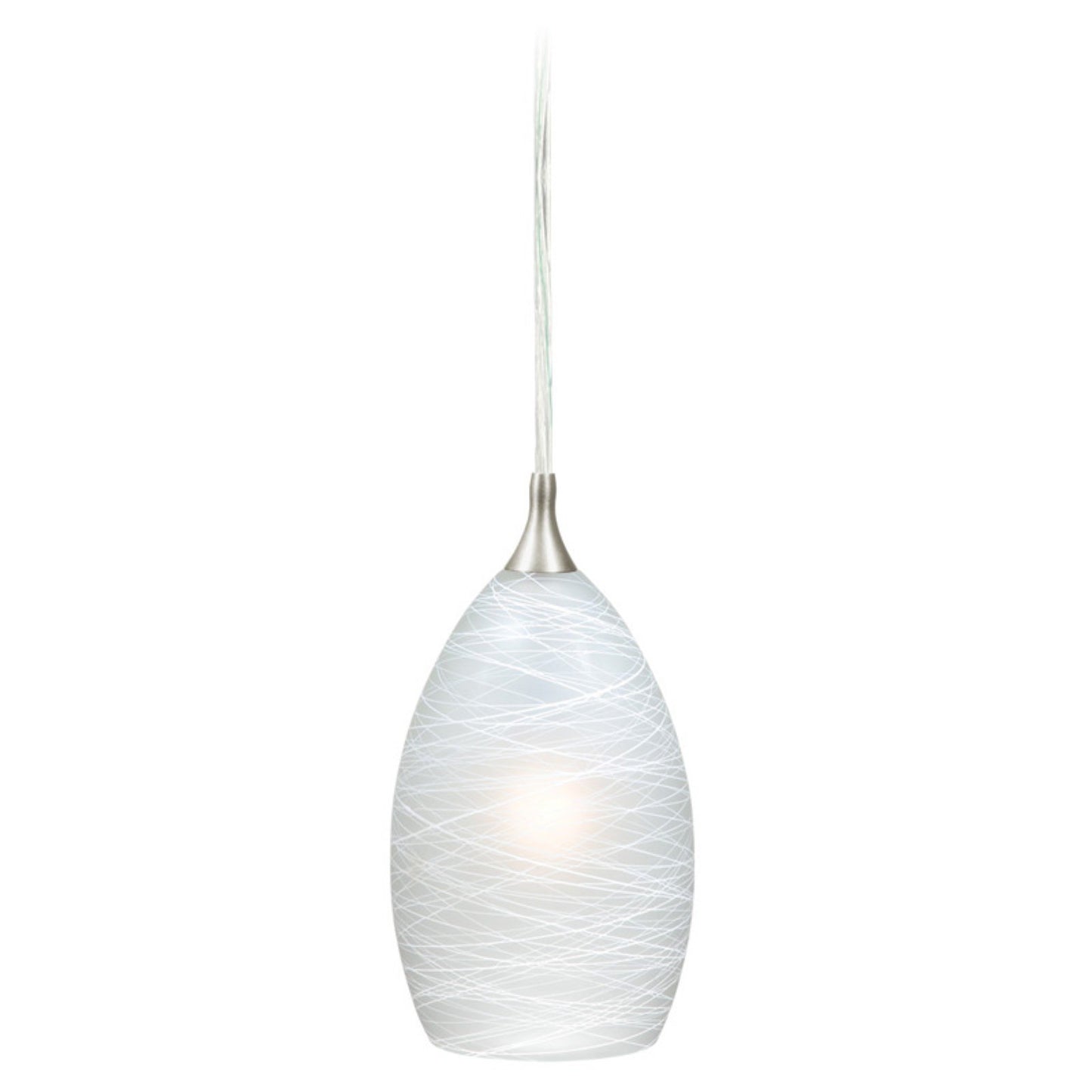 Vaxcel Lighting Milano 1 Light 4.5" Mini Pendant Model: PD57111SN