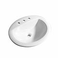PROFLO PF19168 Rockaway 19" Oval Vitreous China Drop in Bathroom Sink