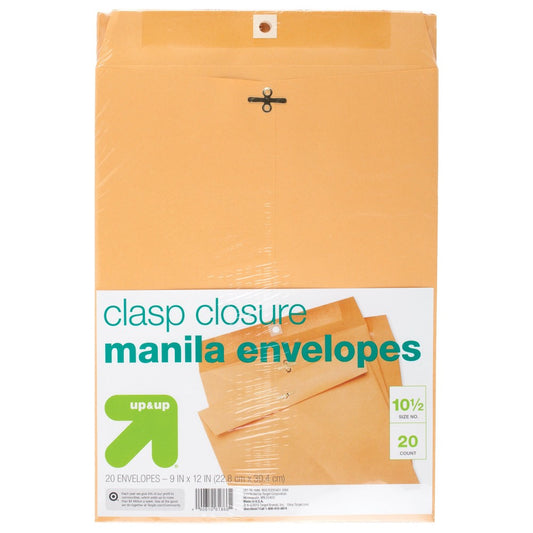 Mead Mailing Envelopes, Clasp Closure, 9" X 12"