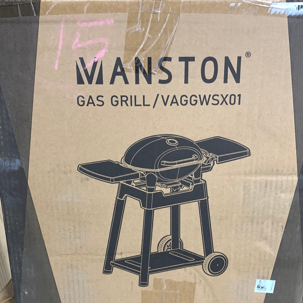 Vanston Portable Stand-up Propane Grill Gas Grill Cart Style Black 10000BTU Portable and Convenient Camping Grill