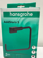 Hansgrohe 41784 AddStoris S 7-1/2" Wall Mounted Towel Ring Matte Black